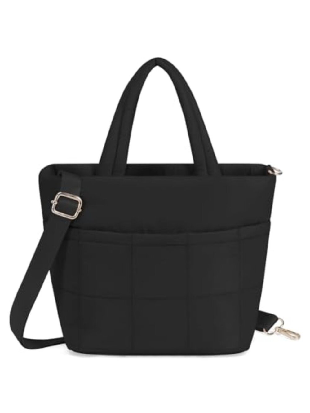 Small Puffer Crossbody Bag Nylon Satchel Zipper Travel Purse Mini Handbag